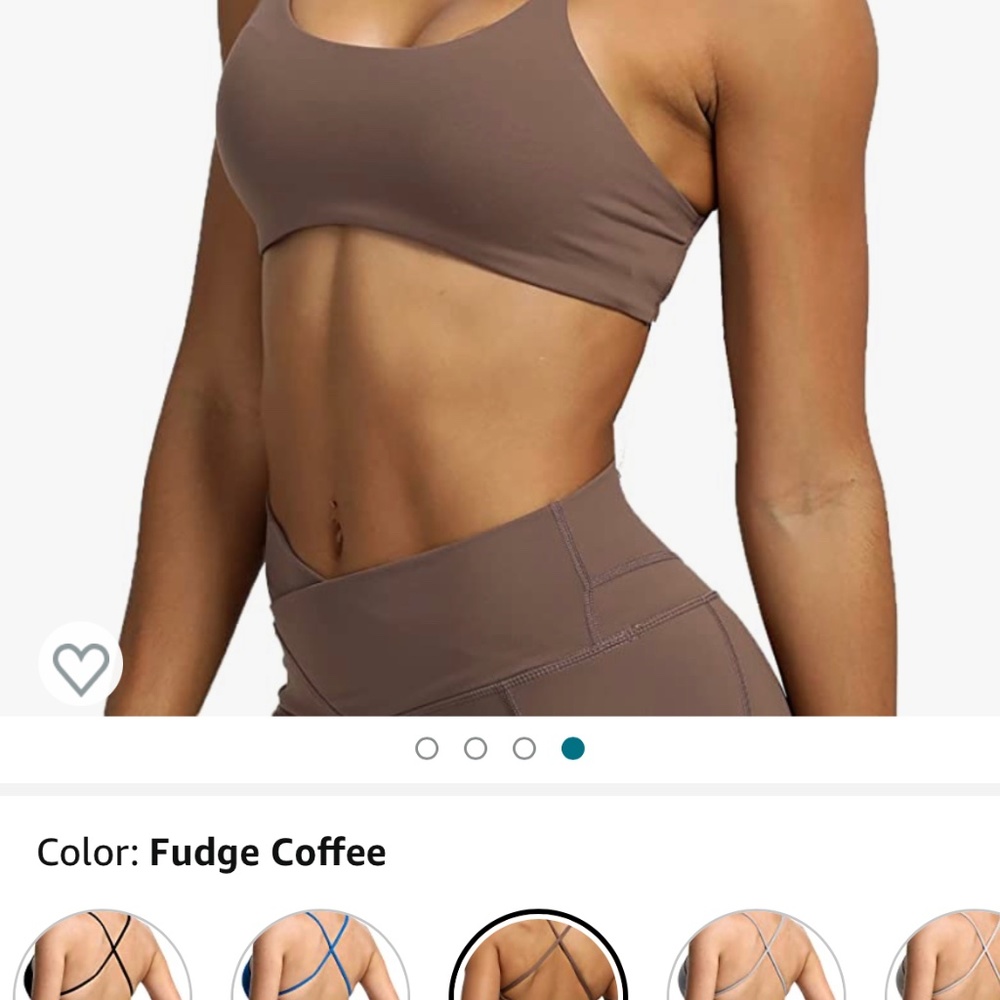 Sports bra back cross